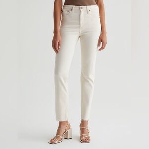 NWT AG Saige High-Rise Straight Leg Jeans